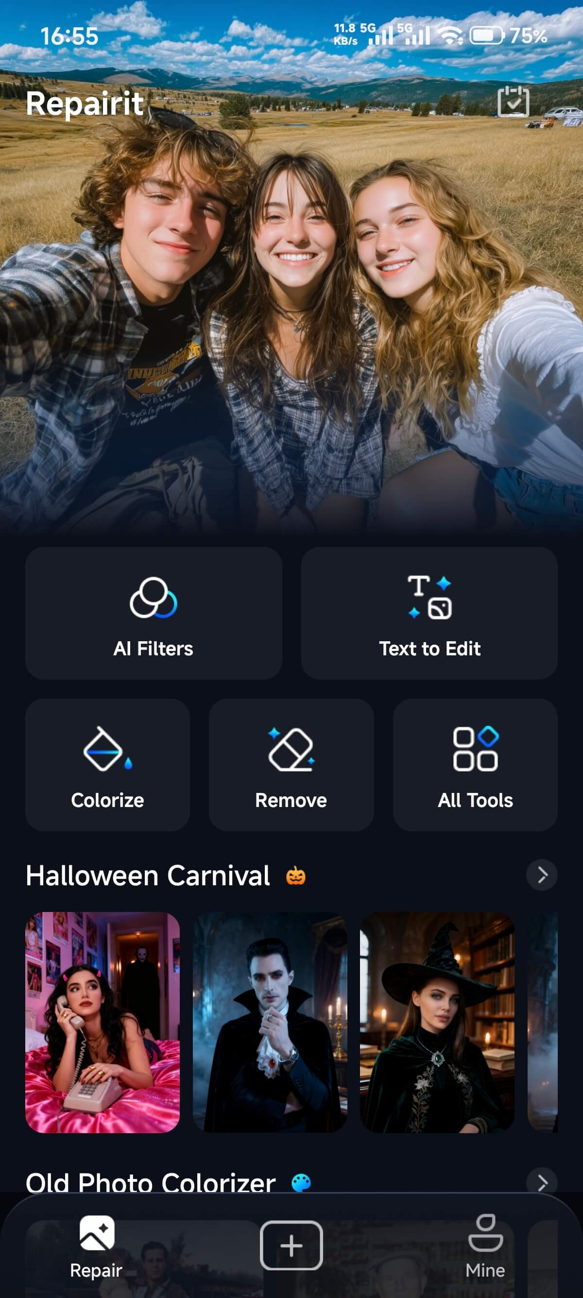 enter ai filters android