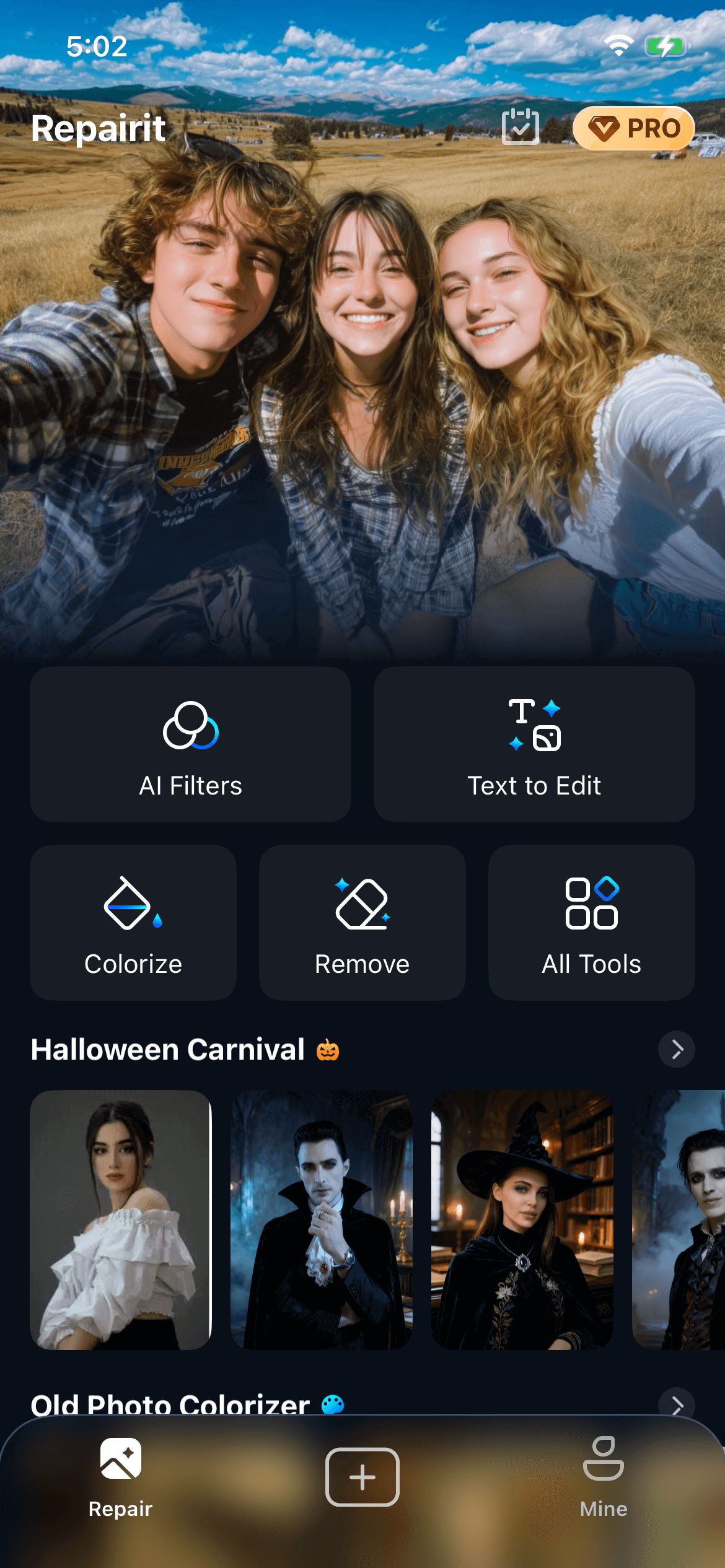 enter ai filters ios