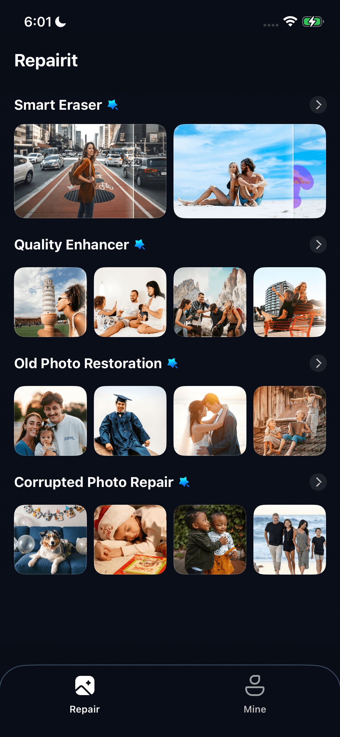 index upward page ios