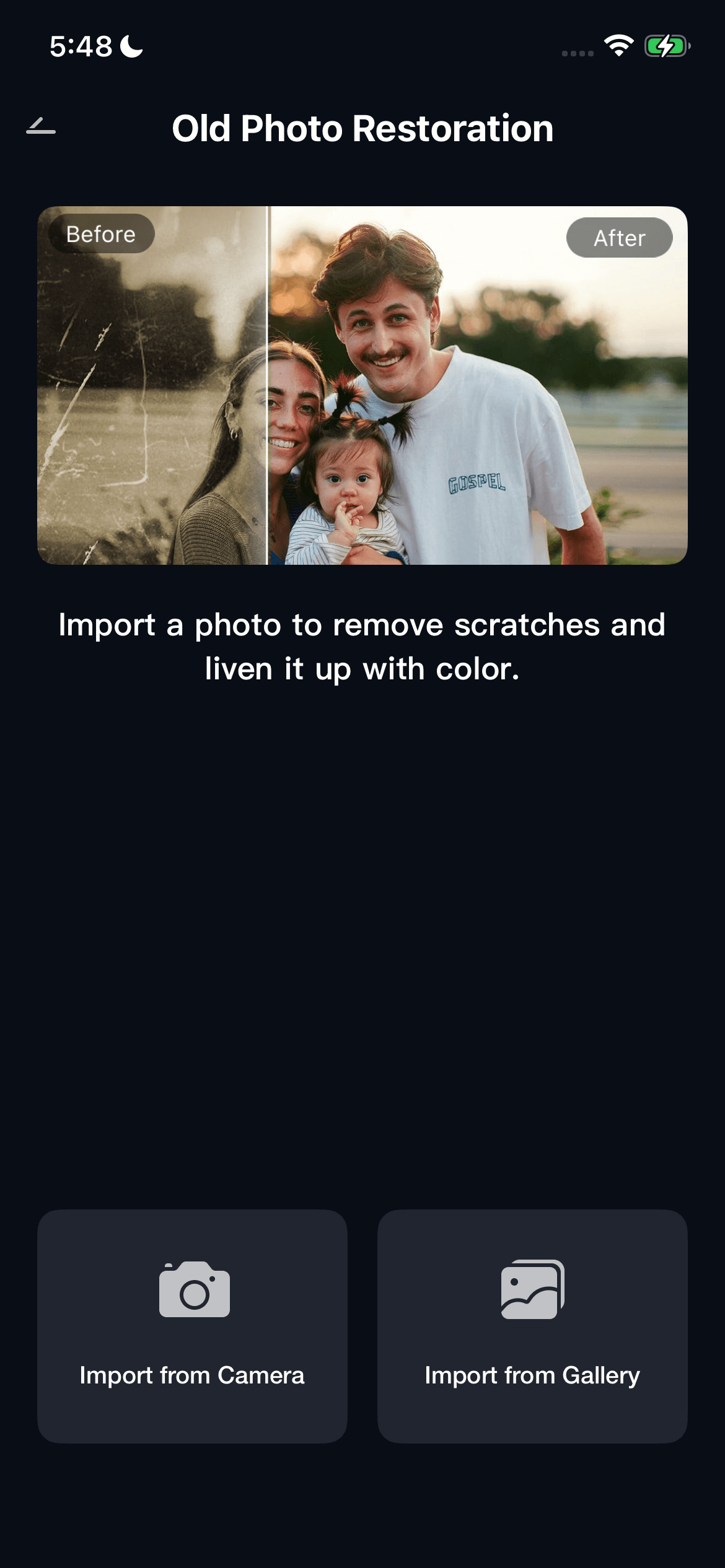 old photo restoration ios