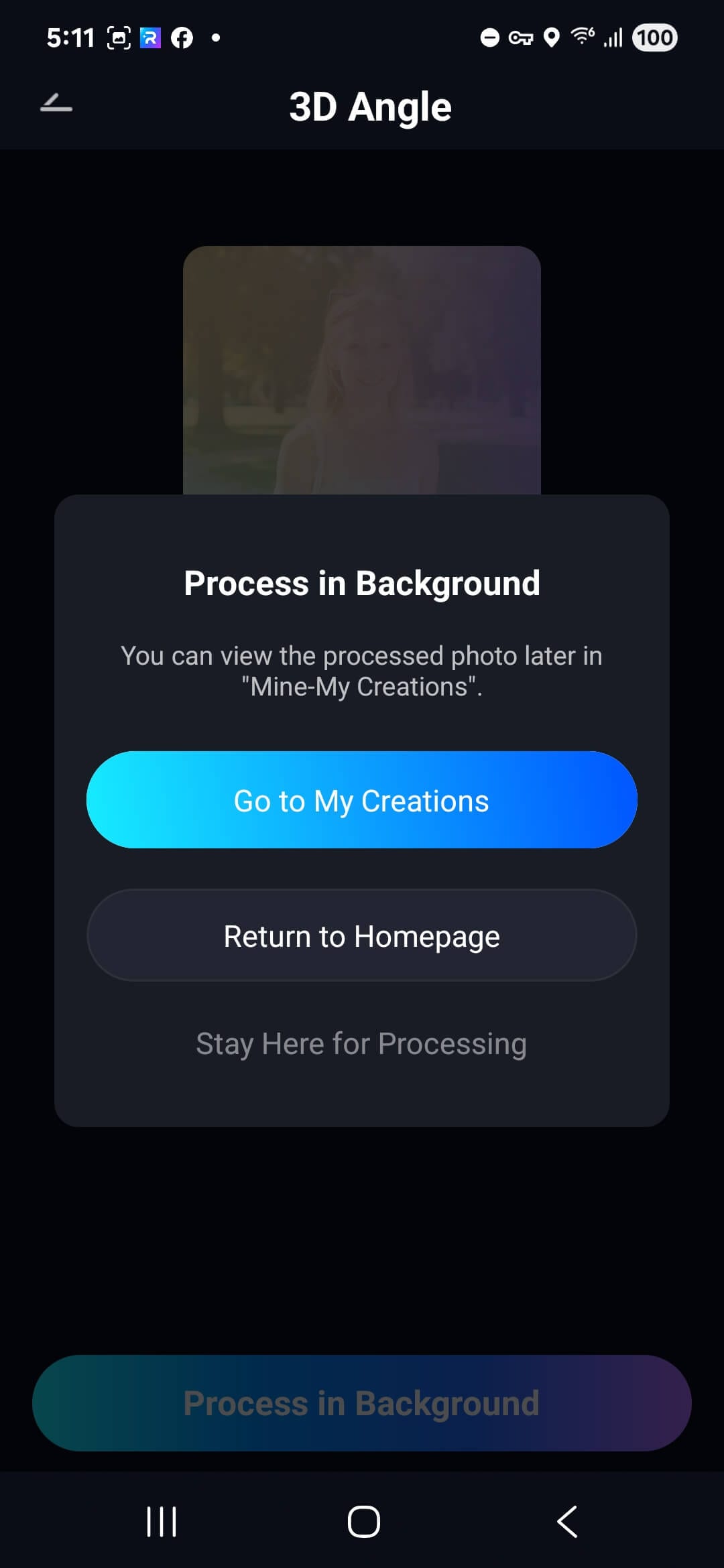 processing 3d angle android