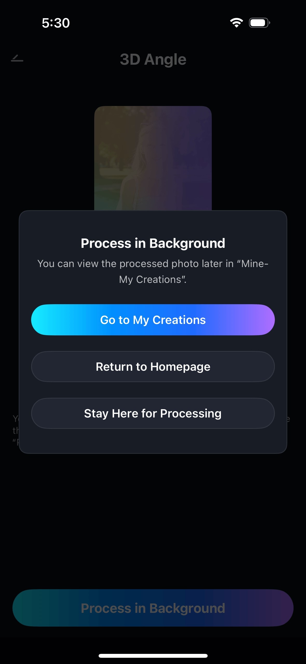 3d angle retake processing ios