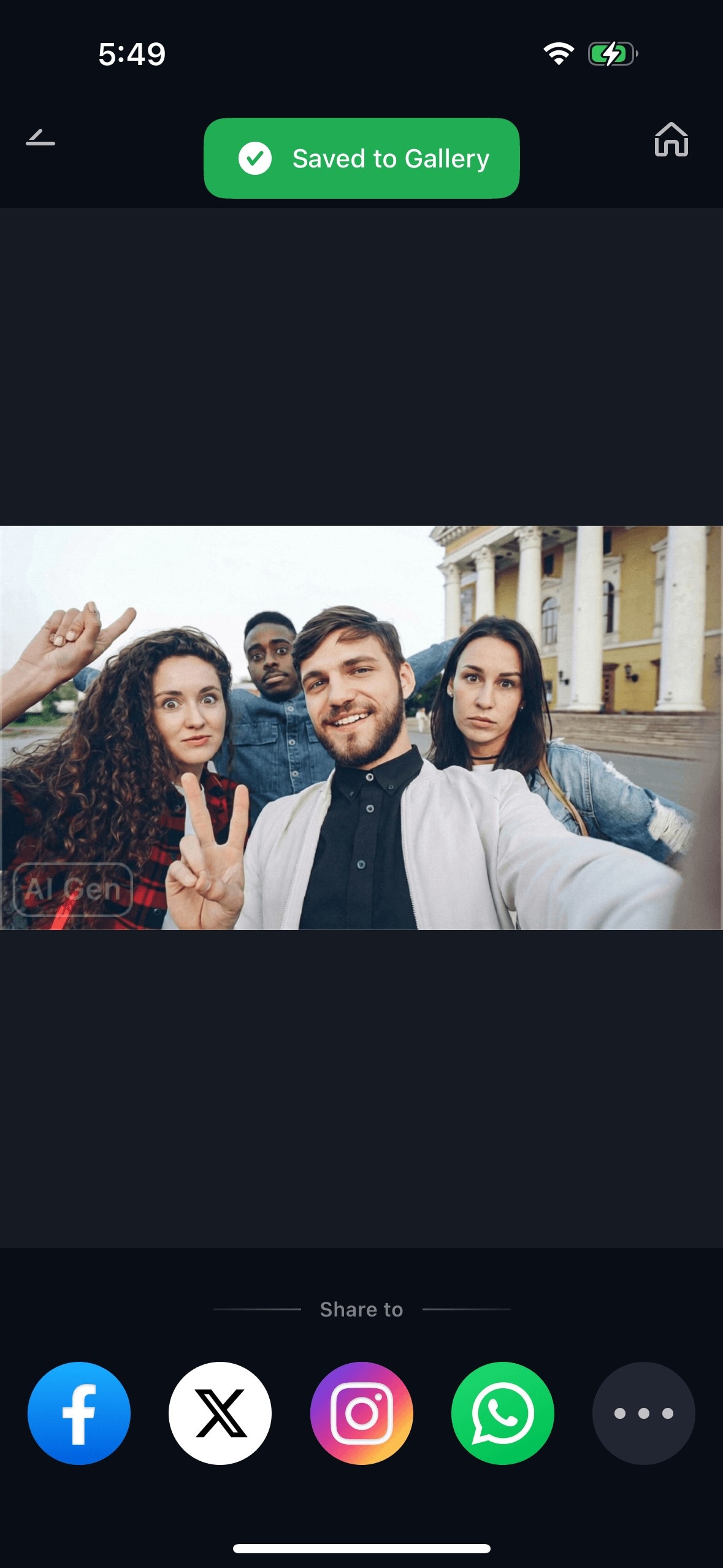 save fixed group photo on iOS Relumi app