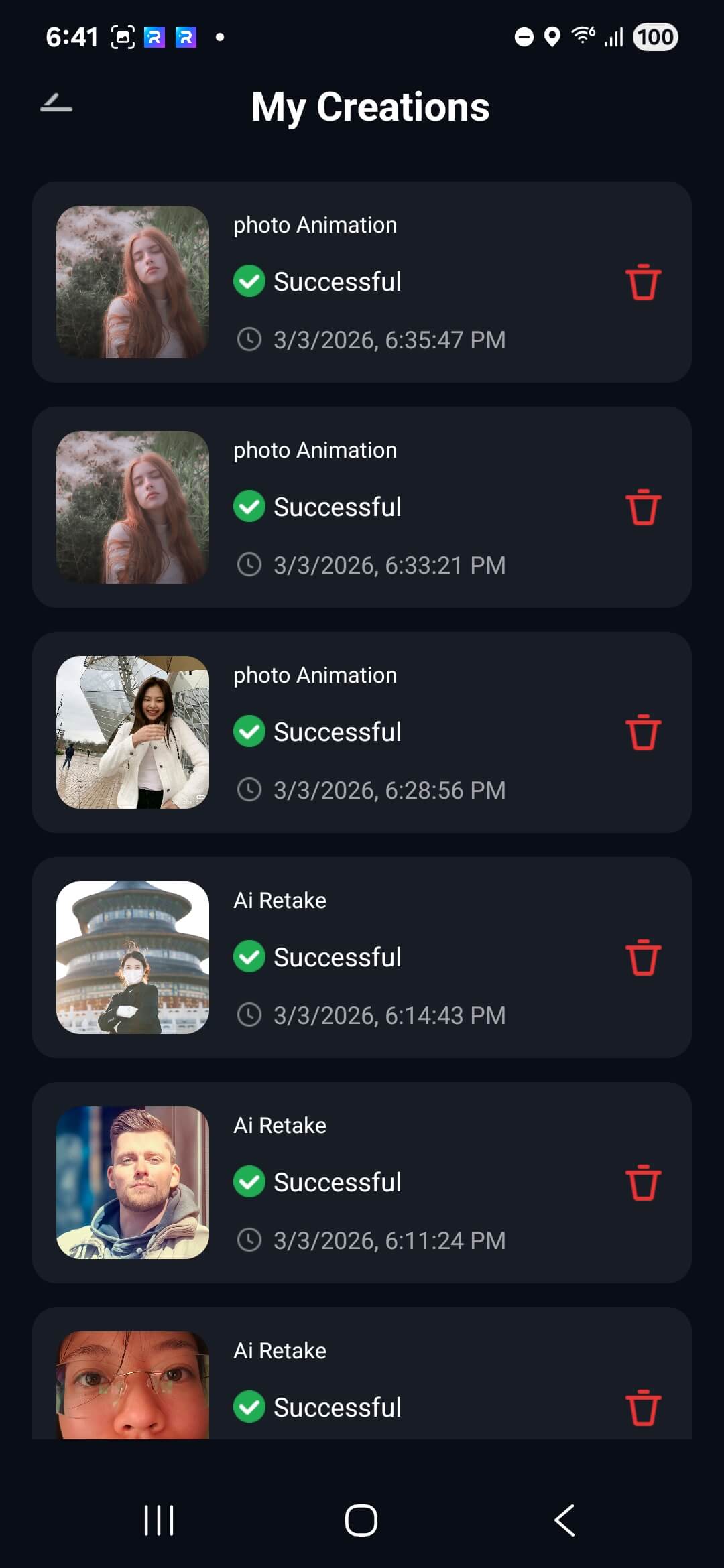 see my creations android