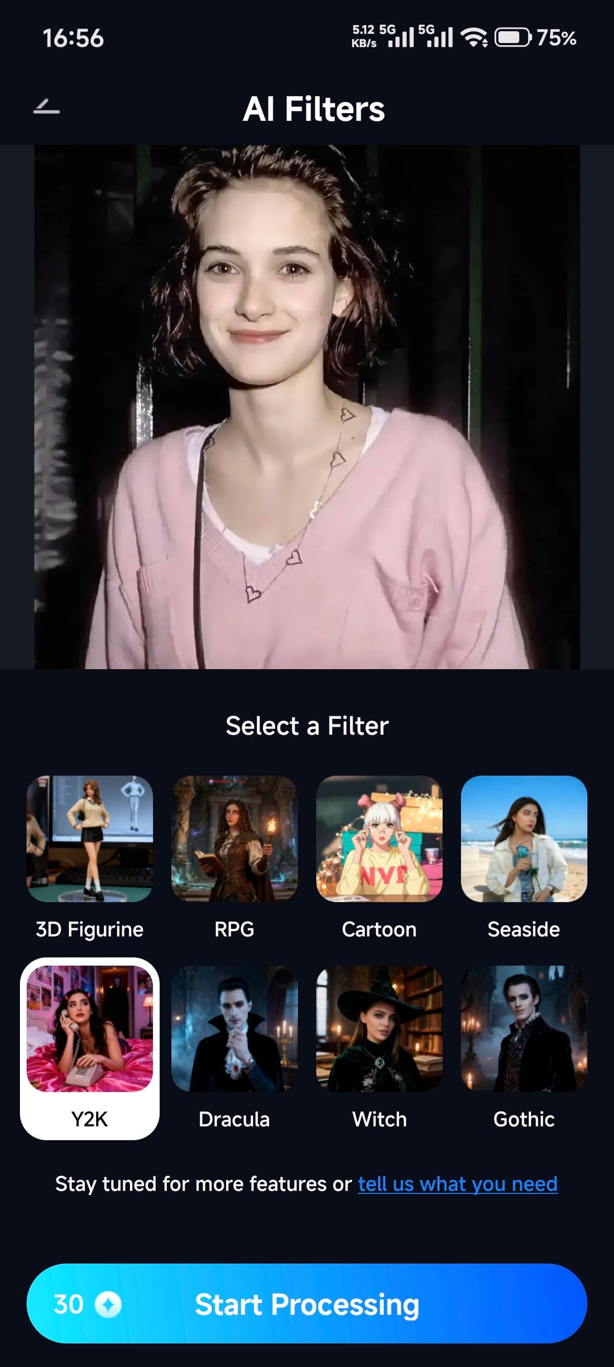select a filter android