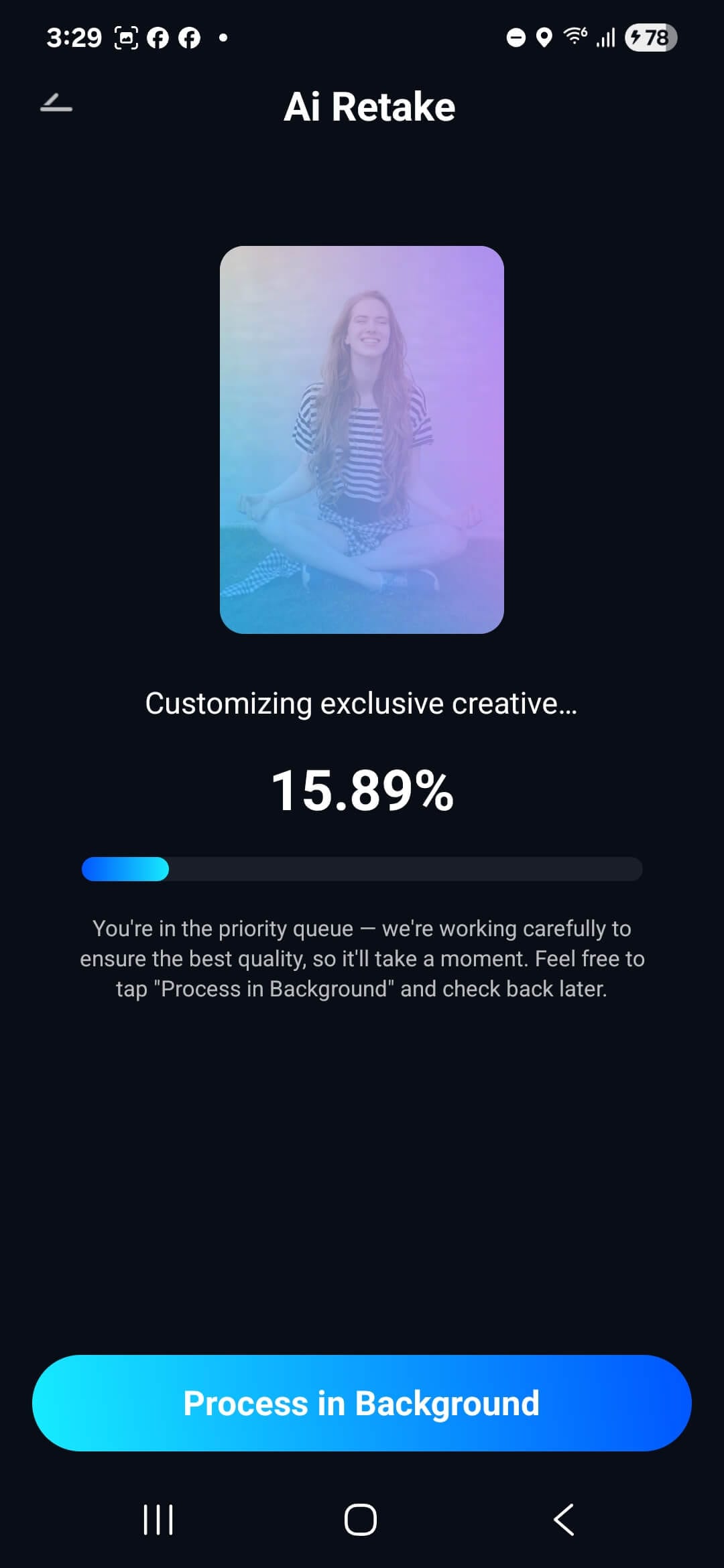 start ai retake android