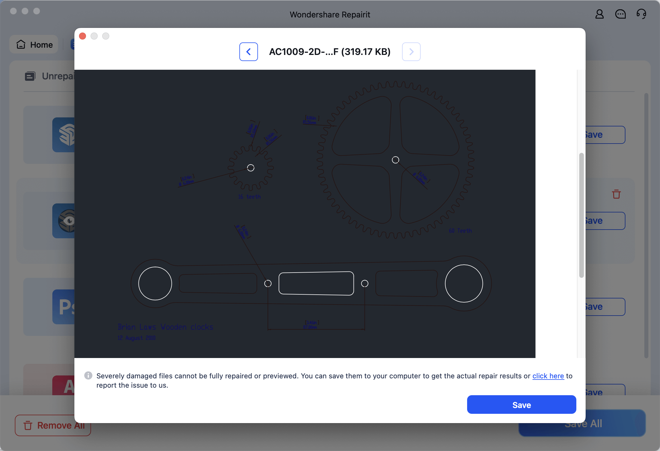preview repaired engineering files on mac