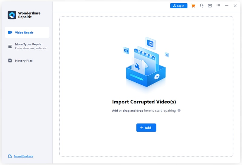 import your corrupted video