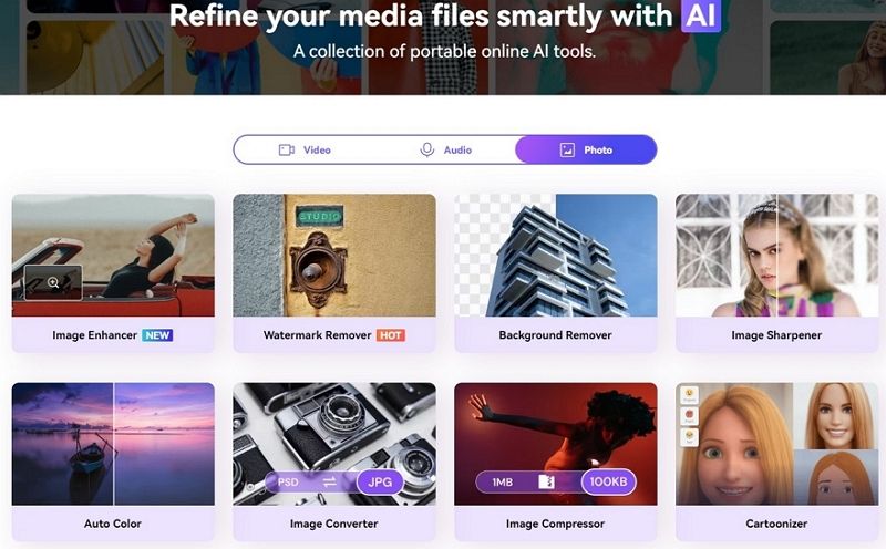 media.io ai photo editor online