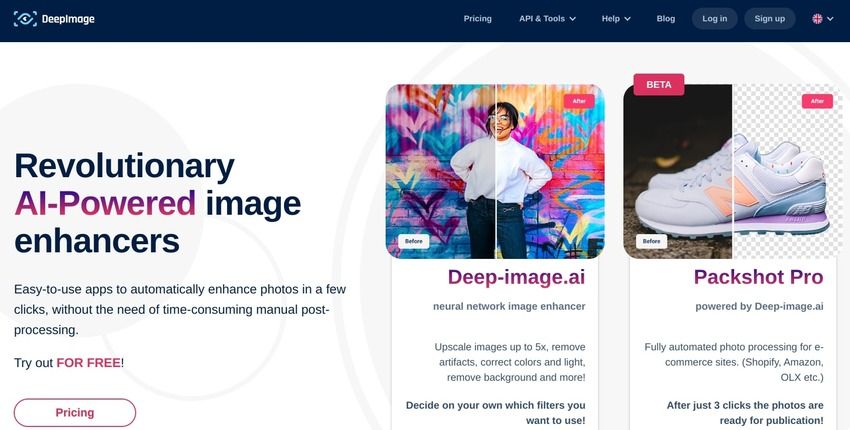 Deepimage KI Produktfoto-Generator