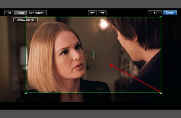 mac software for cropping black border in movie