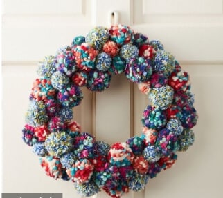 Pom-pom Wreath