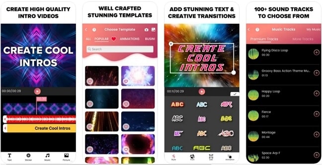 iOS intro maker app - 3