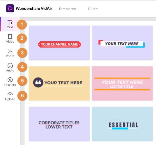 add text, audio, stickers or upload video