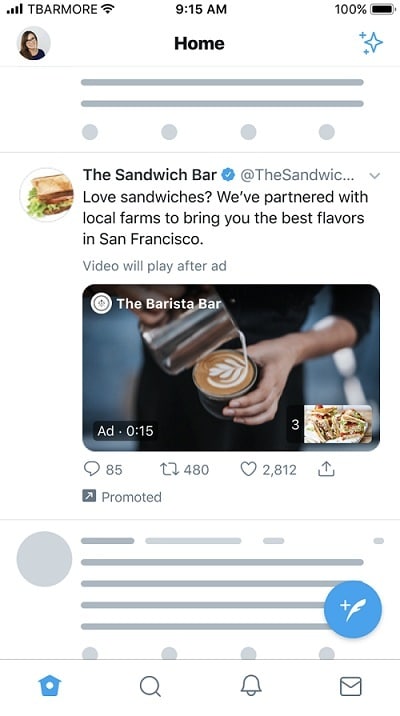 twitter video ad example