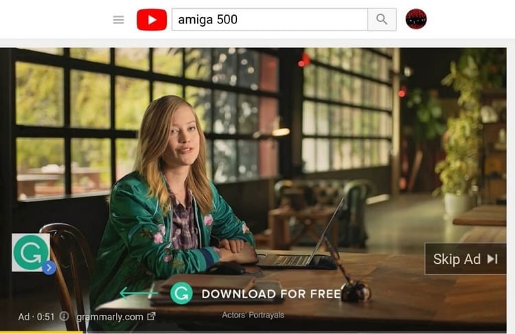 skippable in-stream video ads