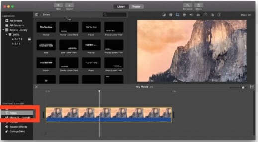 imovie add text to video