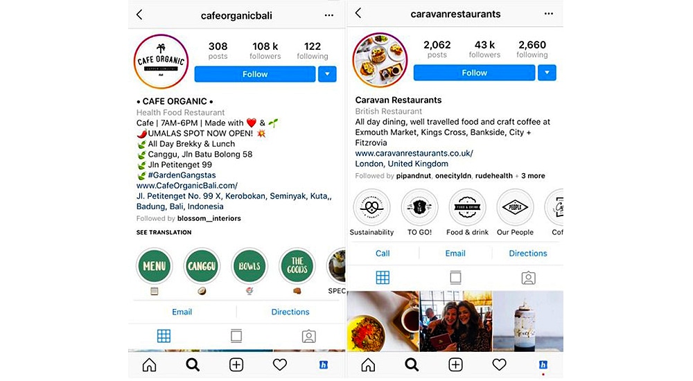 Instagram strategy for a restaurant