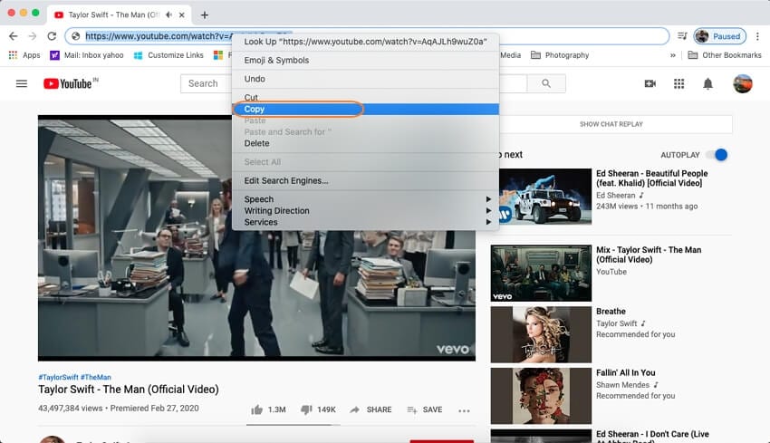scegli YouTube video da scaricare in formato MP3