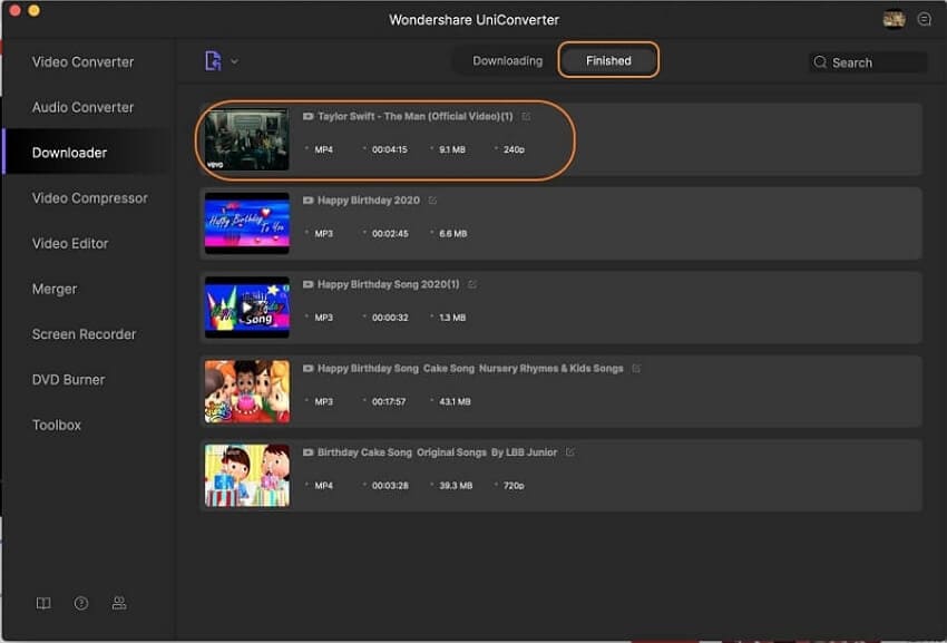 قم بتحويل youtube إلى itunes mac