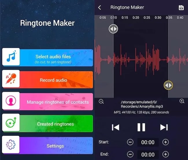 Steps to follow Ringtone Maker (Online)