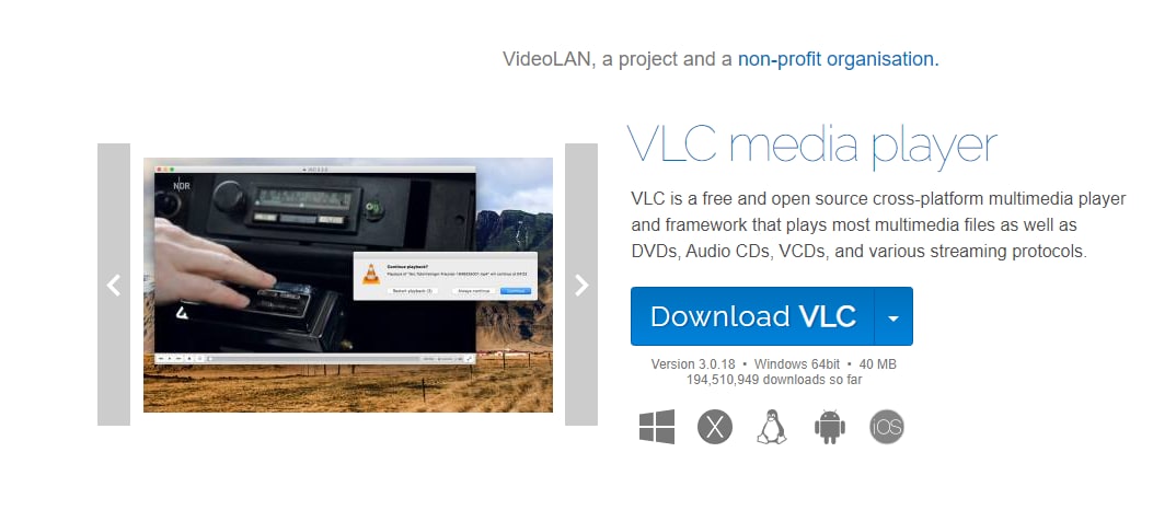 mkv to mp4 converter free: VLC Media Player