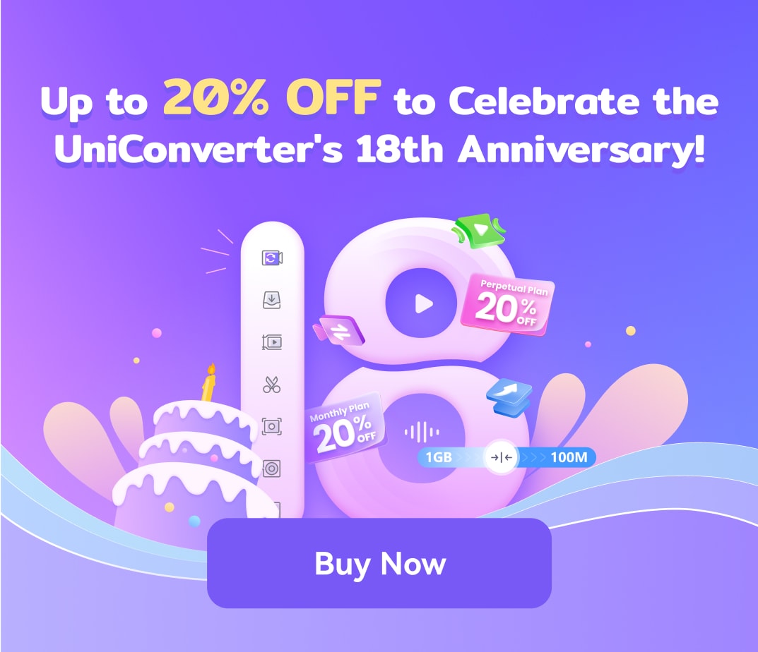 uniconverter 18th anniversary