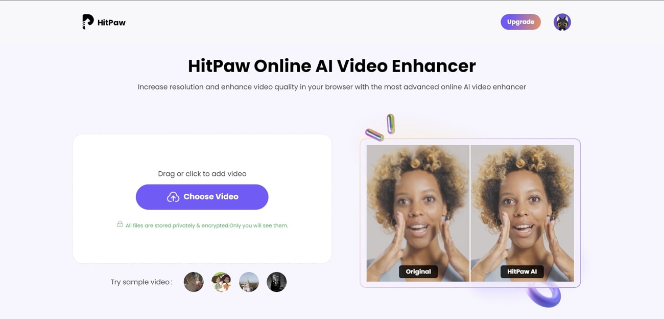 hitpaw video enhancer online