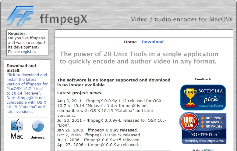 FFmpegx mac video converter