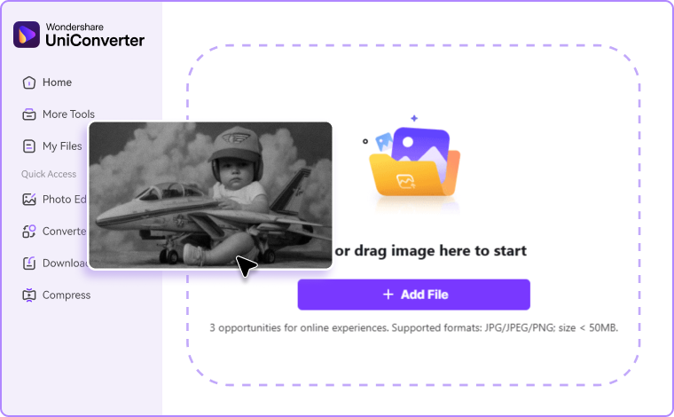 upload black and white image