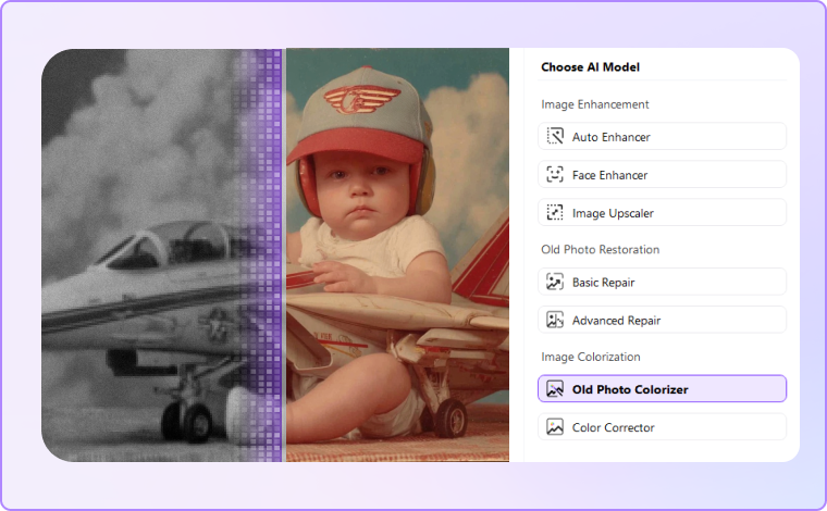 choose old photo colorizer model