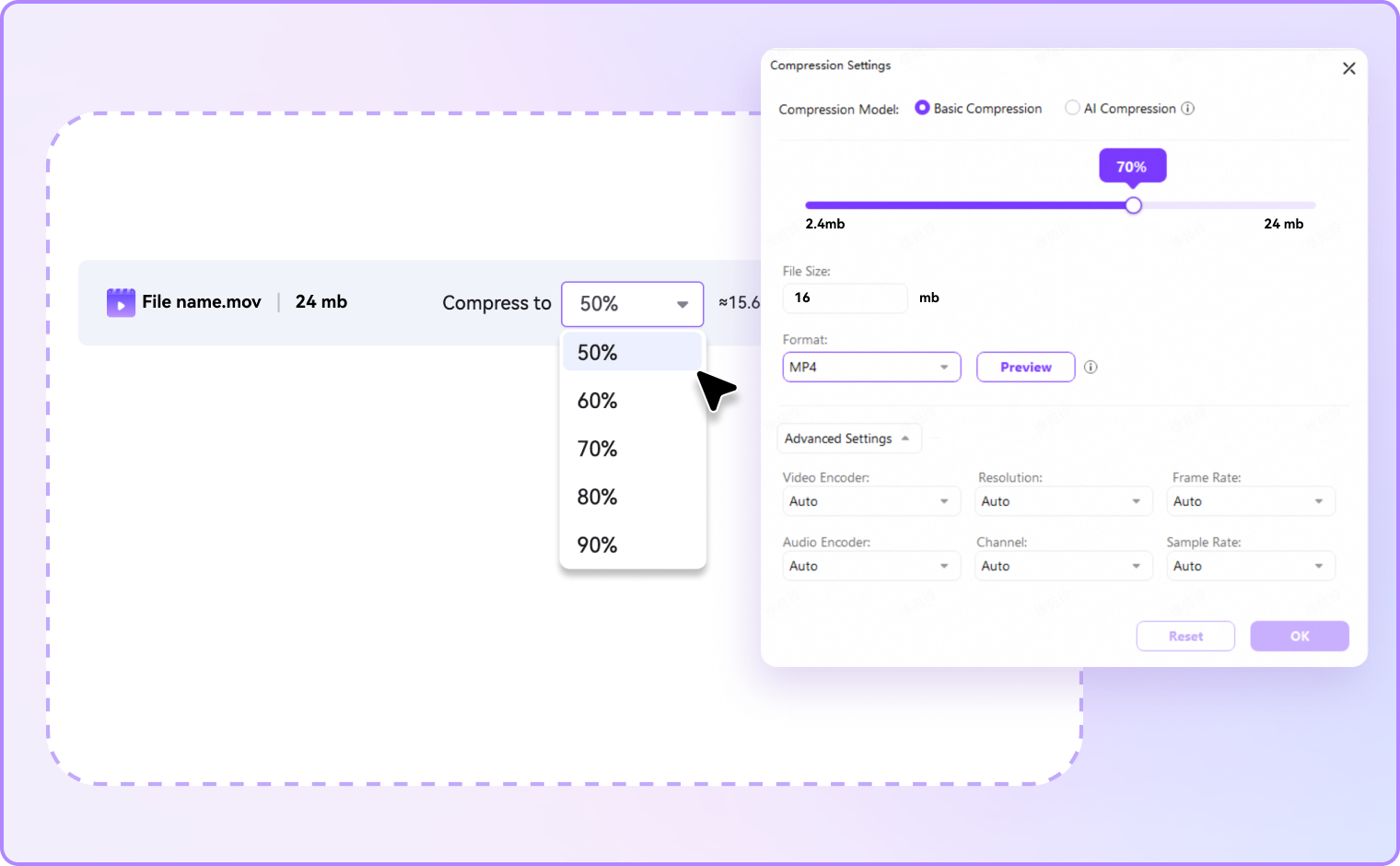compress mov step2