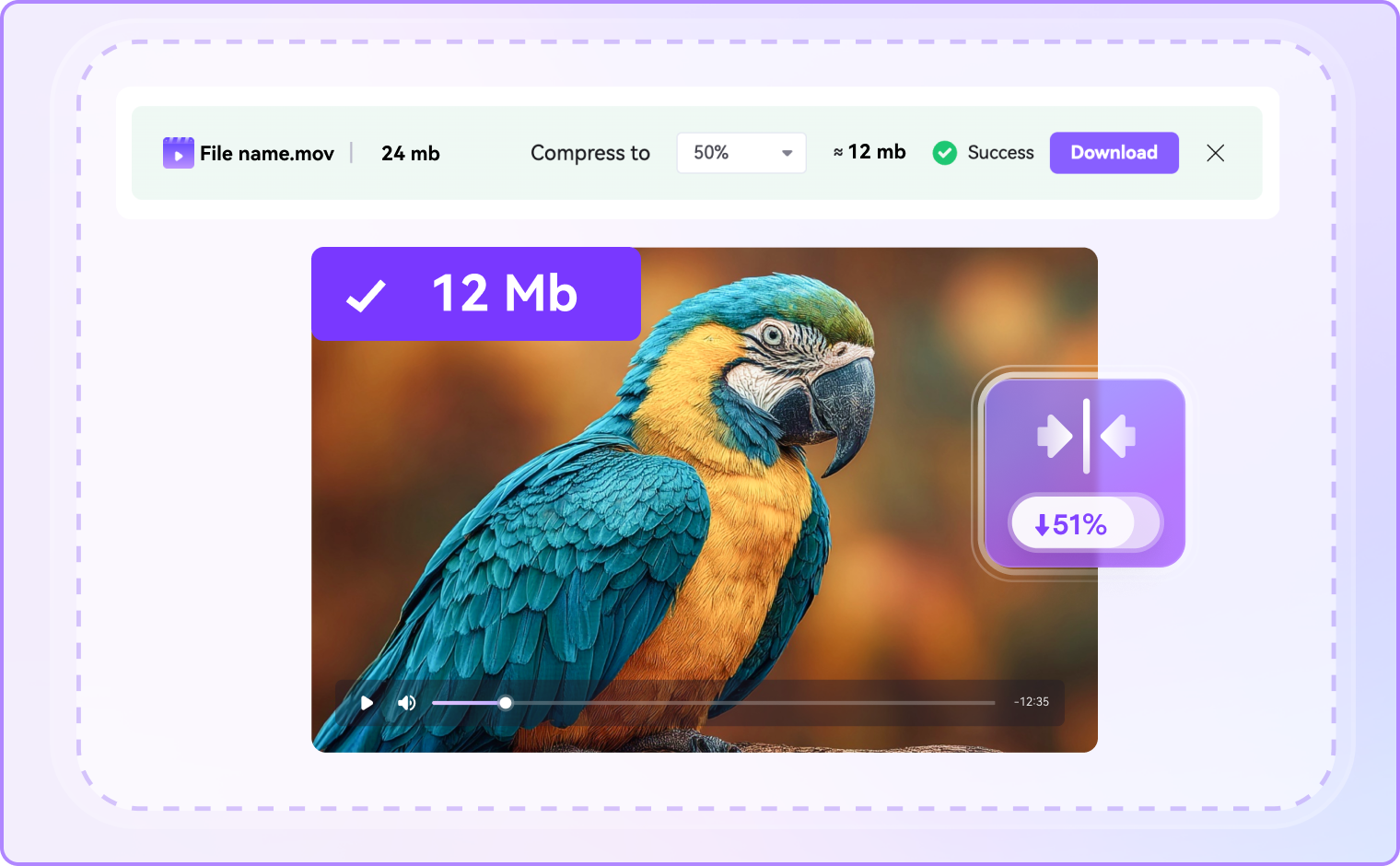 compress mov step3