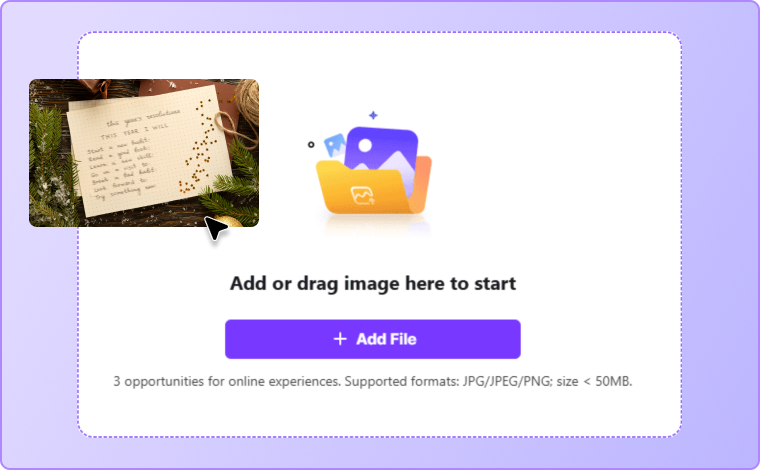 upload blurry text image