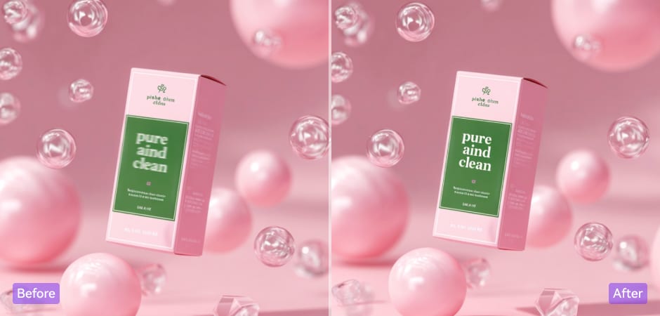 enhance text in product images