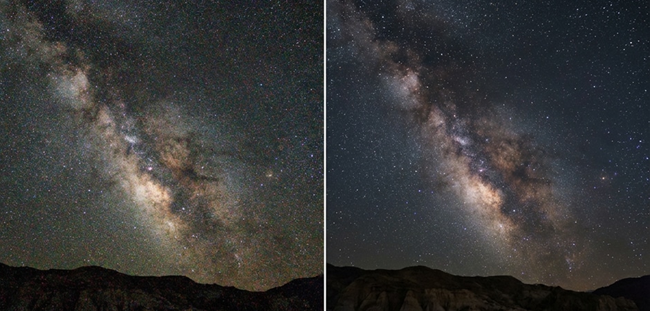 astrophotography image noise reduction