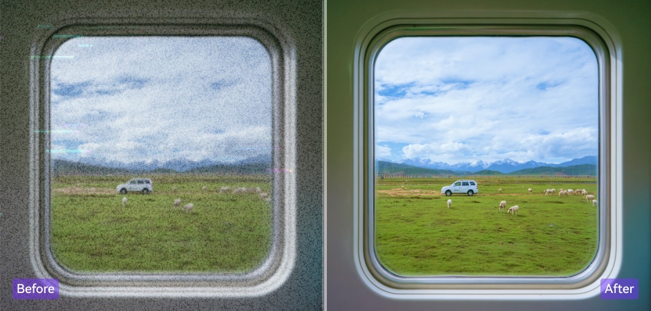 denoise video for social media