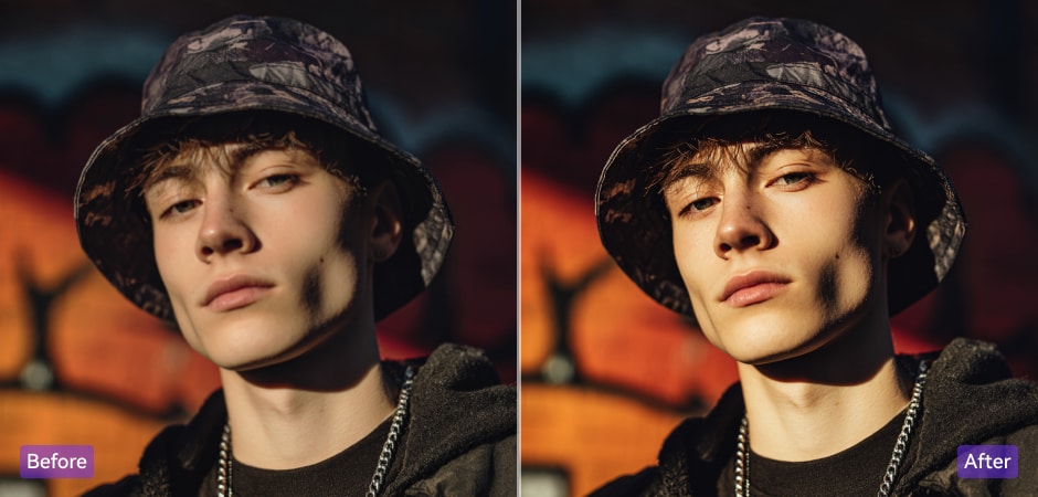 ai face enhancement for social media content