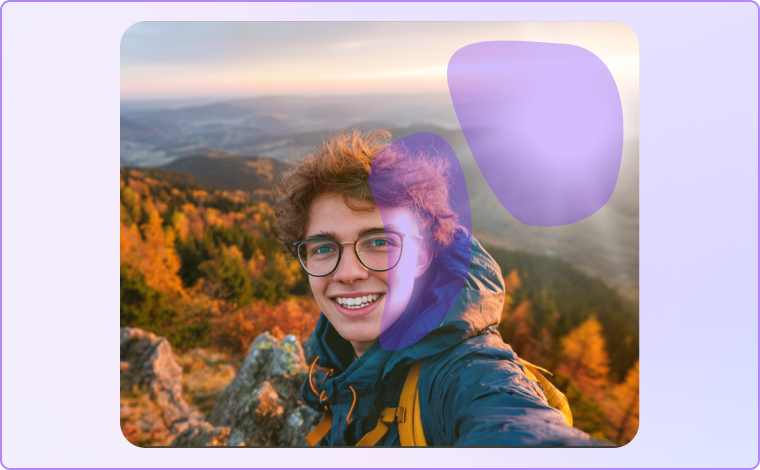 select the glare section