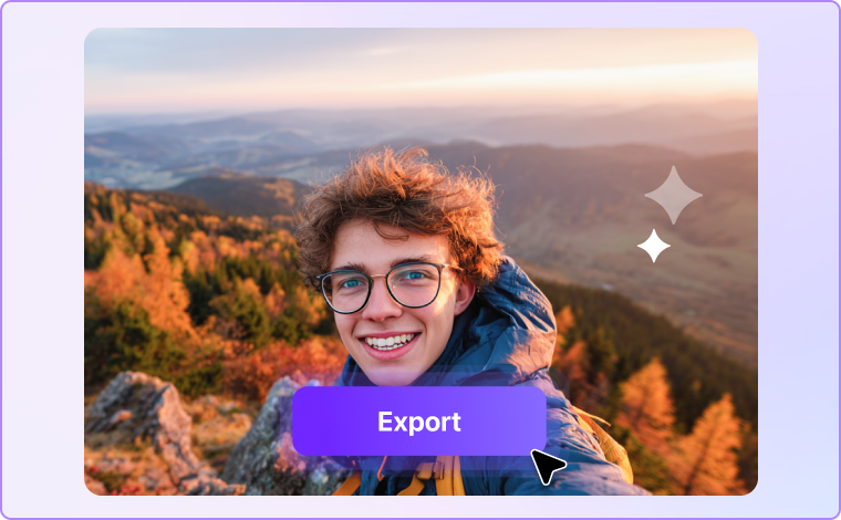 remove glare from photo and export
