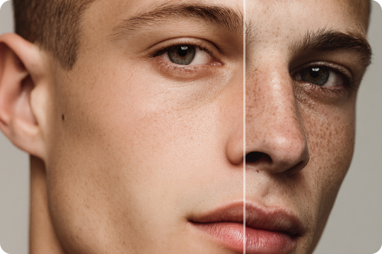 preserve skin texture with ai skin blemish remover