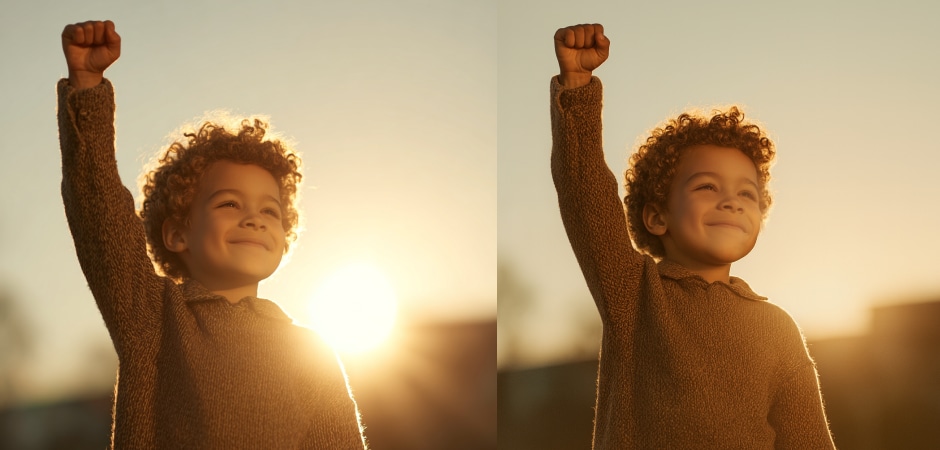 remove sun glare from photos