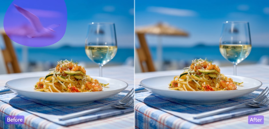 remove unwanted objects for perfect shots