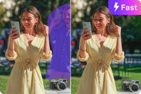 erase people from photos fast and clean