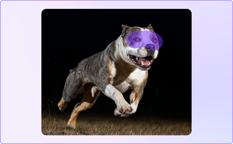 select the red eye section