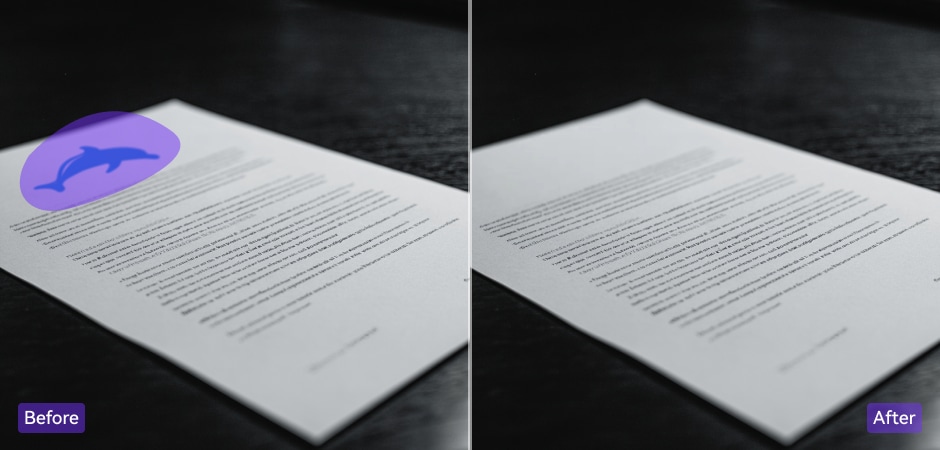 remove text from images for rebranding