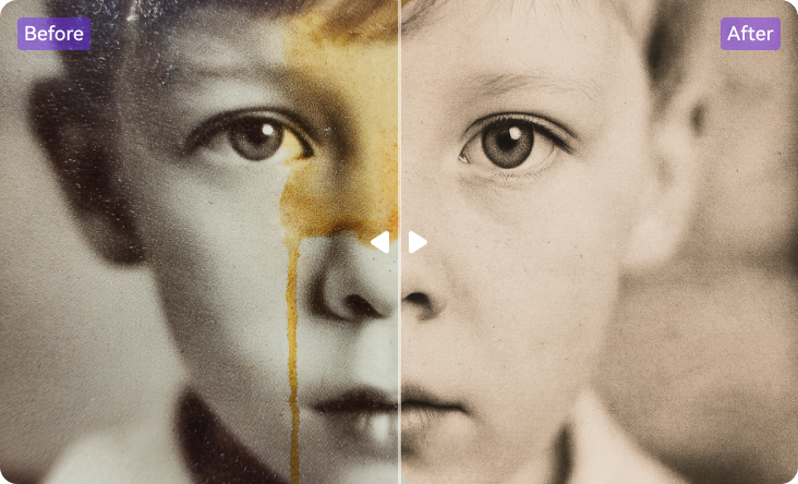 fix stains and mold n old photos