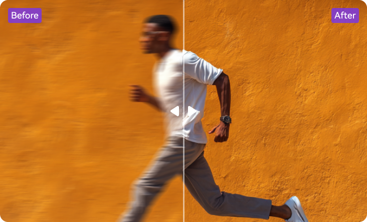 reomve motion blur with ai