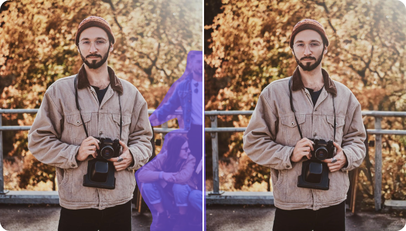 remove people from photo