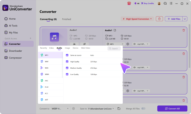 Set the MP3 Listening Profile